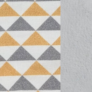 Douce géométrie - Eponge bambou blanche