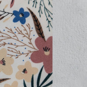 Fleurs bohèmes - Eponge bambou blanche