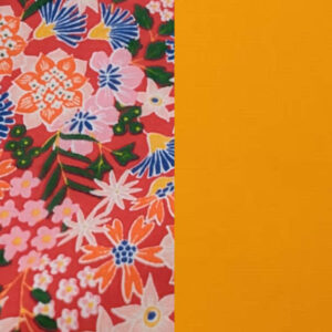 Jardin folklorique - jaune orangé